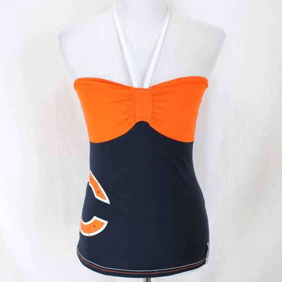 Reebok Tops - RBK NFL Chicago Bears Halter Top Blue Orange S